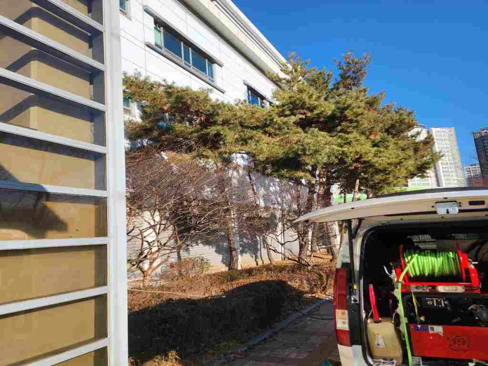부천 건물 외부 고압세척 작업